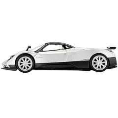 Pagani Zonda F Silver Metallic with Dark Gray Top Limited Edition to 3600 pieces 1/64 Diecast Model Car by True Scale Miniatures