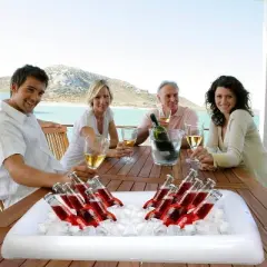 Inflatable Serving Bar Ice Buffet Food Tray, Large Drink Holder Cooler for Indoor/Outdoor BBQ, Picnic, Party Supplies by 4E's Novelty