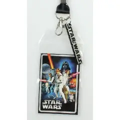 Star Wars ID Lanyard with Clear Badge Holder And Rubber Logo