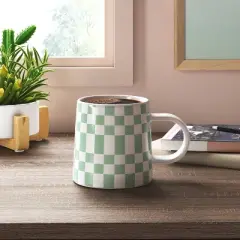 16oz Stoneware Checkerboard Mug - Room Essentials&trade;