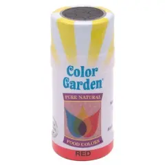 Red Natural Sugar Crystals by Color Garden  -  3 oz Container