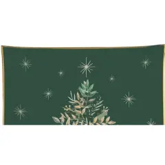 Gallerie II Emerald Christmas Tree Slump Glass Platter