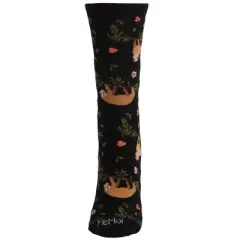 Memoi Women's Sloth Bamboo Blend Crew Socks