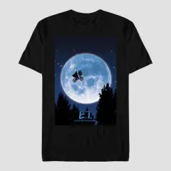 Men's Universal E.T. the Extra-Terrestrial Short Sleeve Graphic T-Shirt - Black