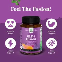 GLP-1 Booster Capsules, Berberine + Panax Ginseng, Turmeric Curcumin & Cayenne Pepper for GLP1 Metabolic Balance & Gut Health, Nature's Craft, 30ct