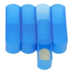 Unique Bargains 4 Grid Push-Pull Pill Case 1 Pc
