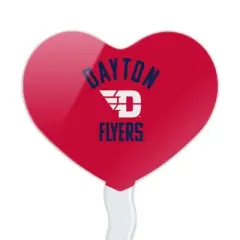 University of Dayton Official Logo Heart Love Cupcake Picks Toppers Decoration Set of 6