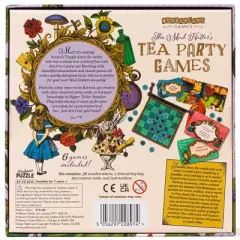 Professor Puzzle Mad Hatter's Tea Party Games -6 Classic Games, Wonderland Twist