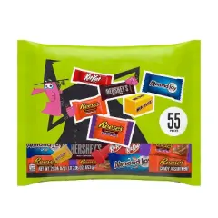 HERSHEY'S Chocolate Assorted Halloween Candy Miniatures - 23.05oz/55pc