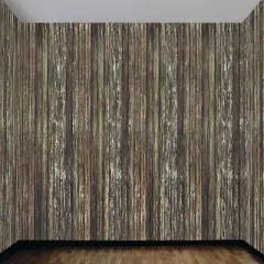 20' x 4' Wood Wall Plastic Backdrop