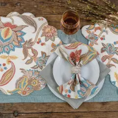 C&F Home Lucianna Cotton Reversible Napkin Set of 6 Decor