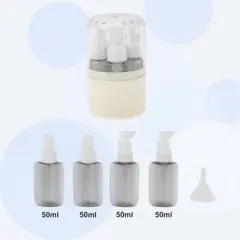 Unique Bargains Portable Travel Container Set 4Pcs