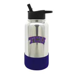 NCAA TCU Horned Frogs 32oz Chrome Thirst Hydration Water Bottle