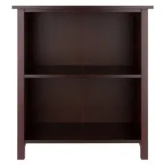 30" 3 Tier Milan Storage Shelf or Bookshelf Medium Walnut - Winsome