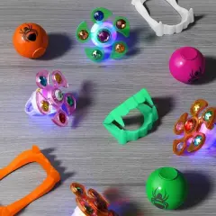 6ct Light Up Spinner Rings Party Favor Set - Hyde and EEK! Boutique&trade;