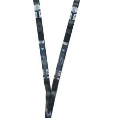 Star Wars The Mandalorian Bounty Hunter Lanyard ID Holder With Rhino Rubber Charm