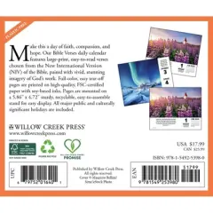 Willow Creek Press 2026 Bible Verses Box Calendar