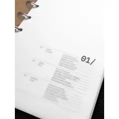 2026 Monthly Vellum Dashboard Overlays | Avant Garde | Cloth & Paper