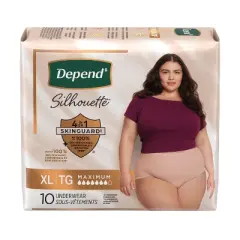 Depend Silhouette Women's XL Postpartum & Incontinence Disposable Underwear