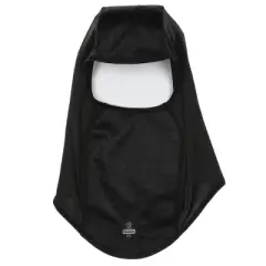 RefrigiWear Moisture Wicking Thin Stretch Open-Hole Balaclava Face Mask (Black, One Size Fits All)