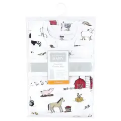 Hudson Baby Infant Boy Convertible Swaddle Sleep Sack, Farm