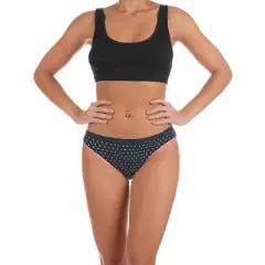 Memoi Women's Love Luna First Period Polka Dot Bikini Brief Panty