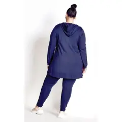 Women's Plus Size Timeout Bamboo Jacket - navy | Amber & Vanilla