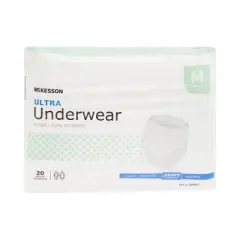 McKesson Ultra Disposable Underwear Pull On with Tear Away Seams Medium, UWBMD, Heavy