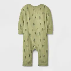 Grayson Collective Baby Boys' Seamed Romper - Green