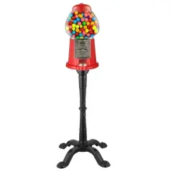 Great Northern Popcorn Vintage Gumball Machine With Stand &ndash; Red/Black