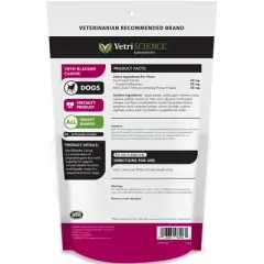 VetriScience Vetri Bladder Canine Formula, Urinary Tract Support, Chicken Liver Flavor, 60 Bite Sized Chews