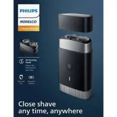 Philips Norelco Wet & Dry Men's Rechargeable Electric On the Go Shaver - PQ888/81