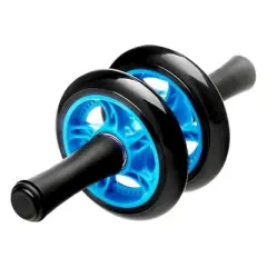 Lexi Home Stack Synergy Abdominal Exercise Double Wheel Roller with Knee Pad