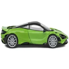 2020 McLaren 765 LT Lime Green Metallic and Black 1/43 Diecast Model Car by Solido