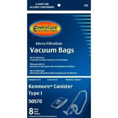 EnviroCare Replacement Micro Filtration Vacuum Cleaner Dust Bags made to fit Kenmore Style 50570 Type I Vacuums 8 Bags