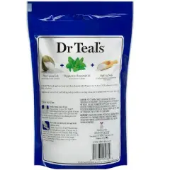 Dr. Teals - Epsom Salt, Foot Soak, Revitalize & refresh with Cooling Peppermint, 2 Lbs