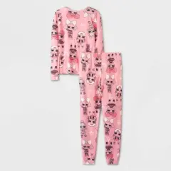 Girls' L.O.L. Surprise! Snug Fit 4pc Pajama Set - Pink