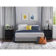 Edmond 2 Drawer Nightstand with USB - Click Decor