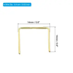 Unique Bargains Bowtie Copper Clip for Fastening Chandelier Crystal Lamp 230 Pcs