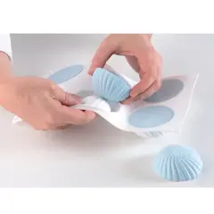 Silikomart "Parfum" Swirl Hemisphere Silicone Mold 3.7 Oz, 6 cavities