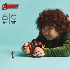 LEGO Marvel Iron Man Mech vs. Ultron Superhero Building Toy Set 76307