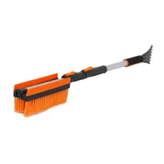 Snow Moover 46" Extendable Snow Brush with Squeegee & Ice Scraper