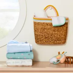 Muslin Swaddle Blanket I Love You to the Moon and Back - 3pk - Cloud Island&trade;