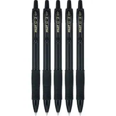 Pilot 5pk G2 Edge Gel Pens Fine Point 0.7mm Black Ink