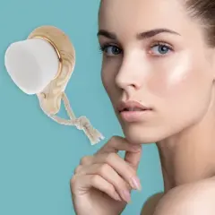 Unique Bargains Soft Nylon Brush Head Cleansing Brush Flat Hair Comma 3.27"x2.05" 1 Pc