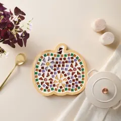 Halloween Craft Mosaic Pumpkin Trivet Kit - Mondo Llama&trade;