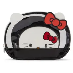 Hello Kitty 3 PC Cosmetic Case Set - Clear Black