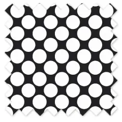  Bacati - Large Dots Crib/Toddler Bed Skirt - Black