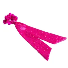 L. Erickson Beaded Long Hair Tail Pony - Fuchsia