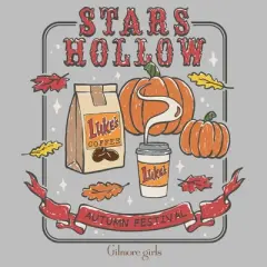Mens Gilmore Girls Stars Hollow Pumpkin Late T Shirt